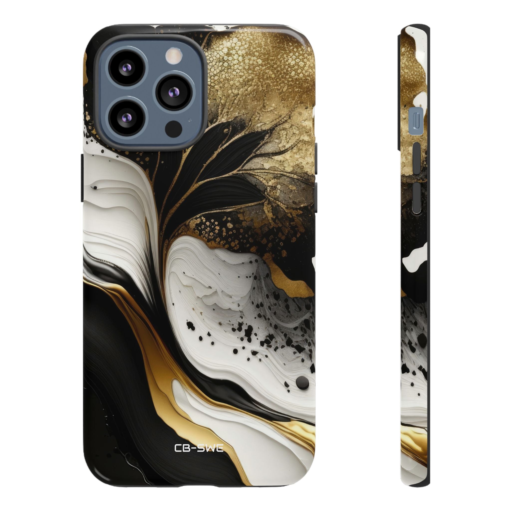 Gold Swirl Elegance - iPhone Case