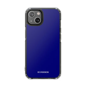 Navy Blue | Phone Case for iPhone (Clear Impact Case - Magnetic)