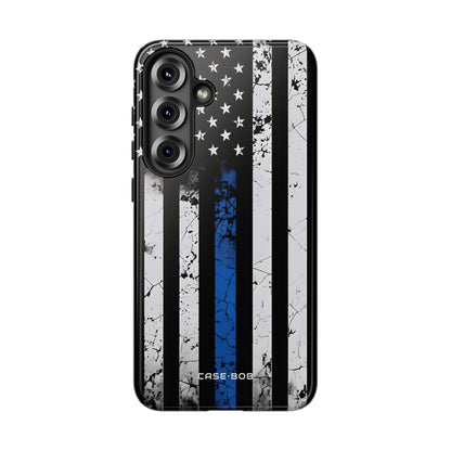 Blue Stripe Flag Samsung S25 Plus Case - Tough