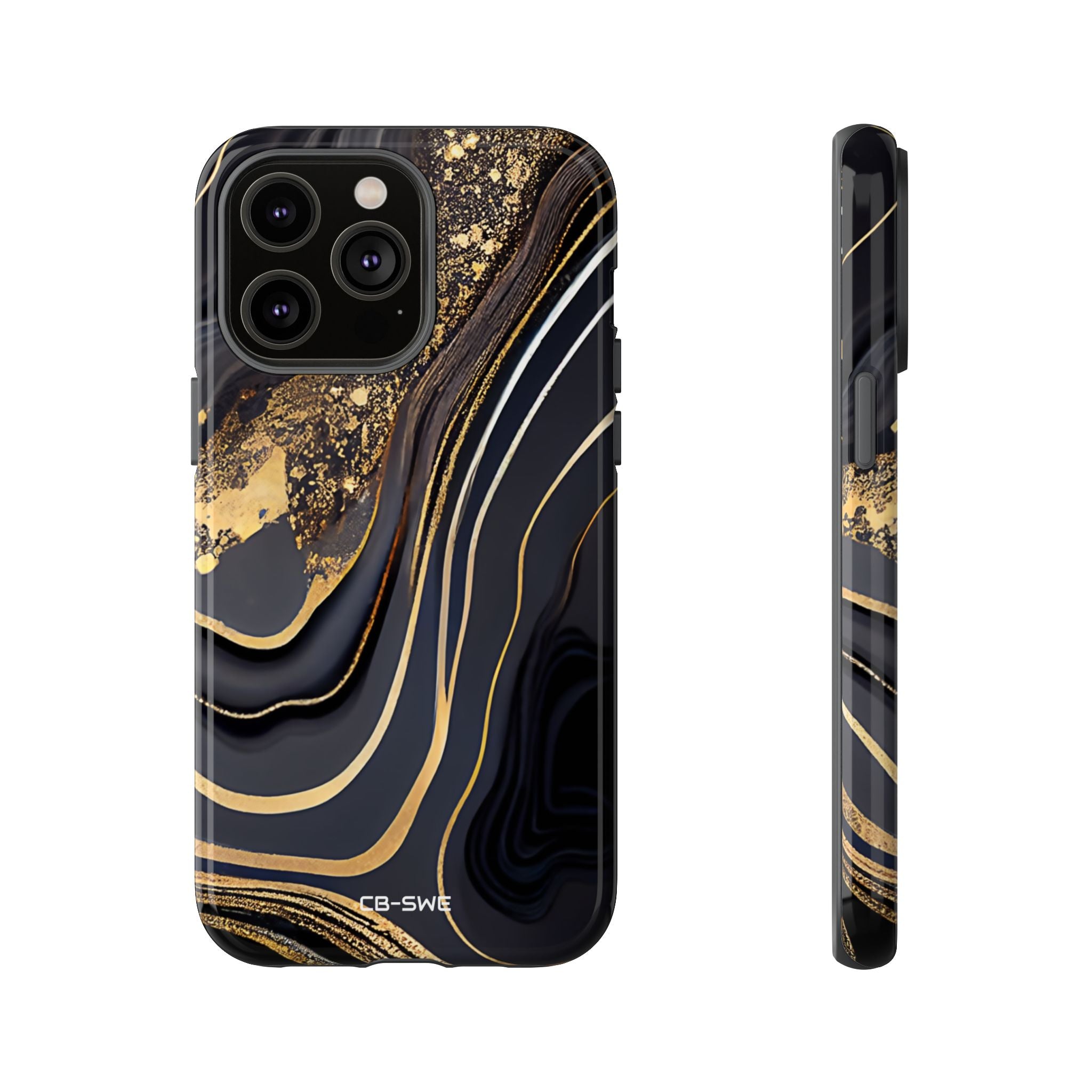 Elegant Gold Streams - iPhone Case