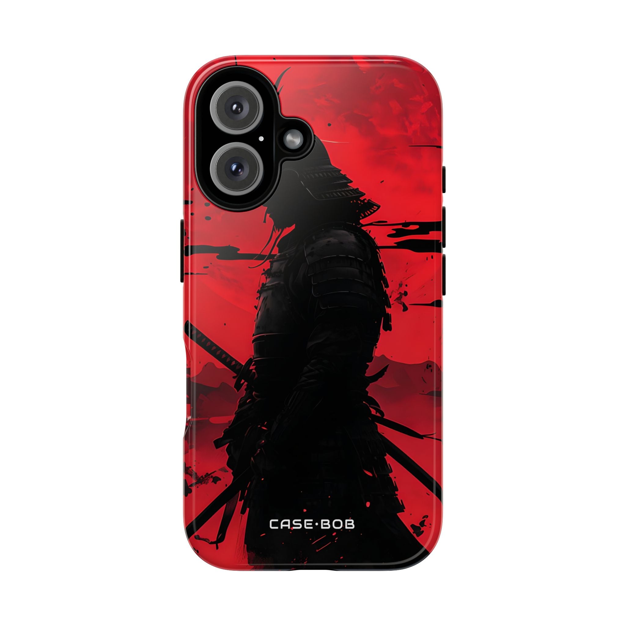 Crimson Samurai iPhone 16 Plus Case - Tough