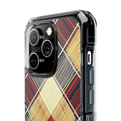 Plaid Diamond Tapestry iPhone 14 - Impact Clear+