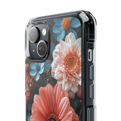 Surreal Floral Harmony iPhone 15 - Clear Impact Phone Case