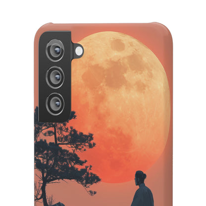 Zen Tranquility Under a Red Moon Samsung S21 - Slim Phone Case