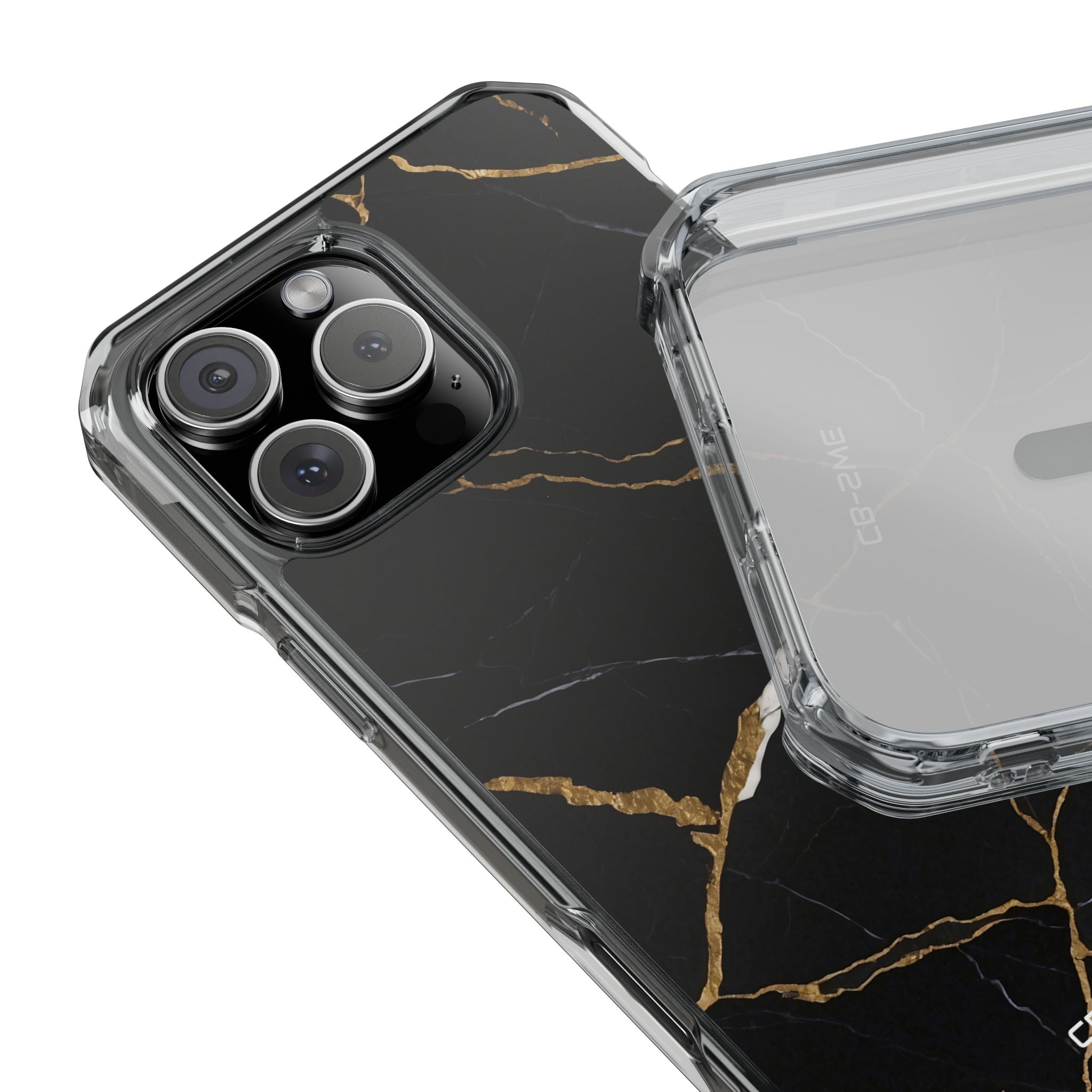 Golden Veins Emerge iPhone Case - Impact