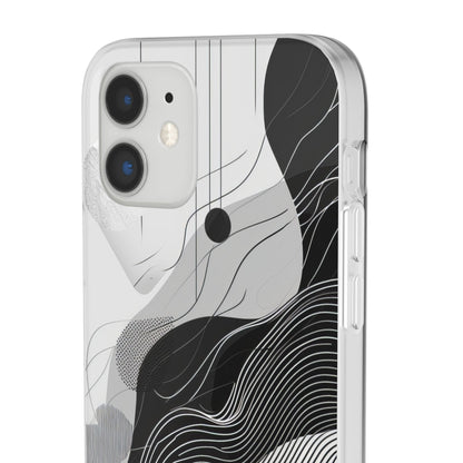 Monochrome Elegance | Flexible Phone Case for iPhone