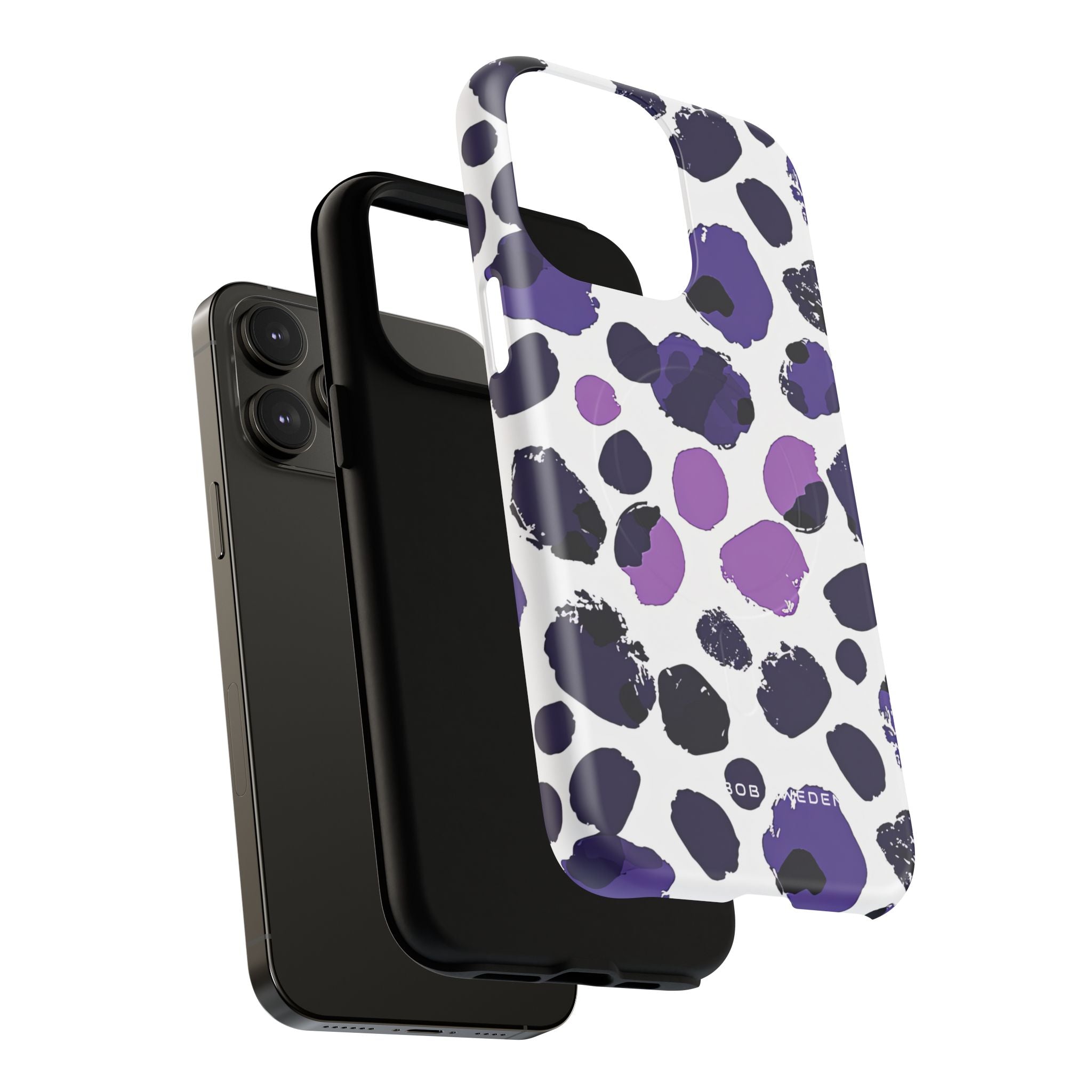 Purple Inkblots iPhone 14 | Tough+ Phone Case