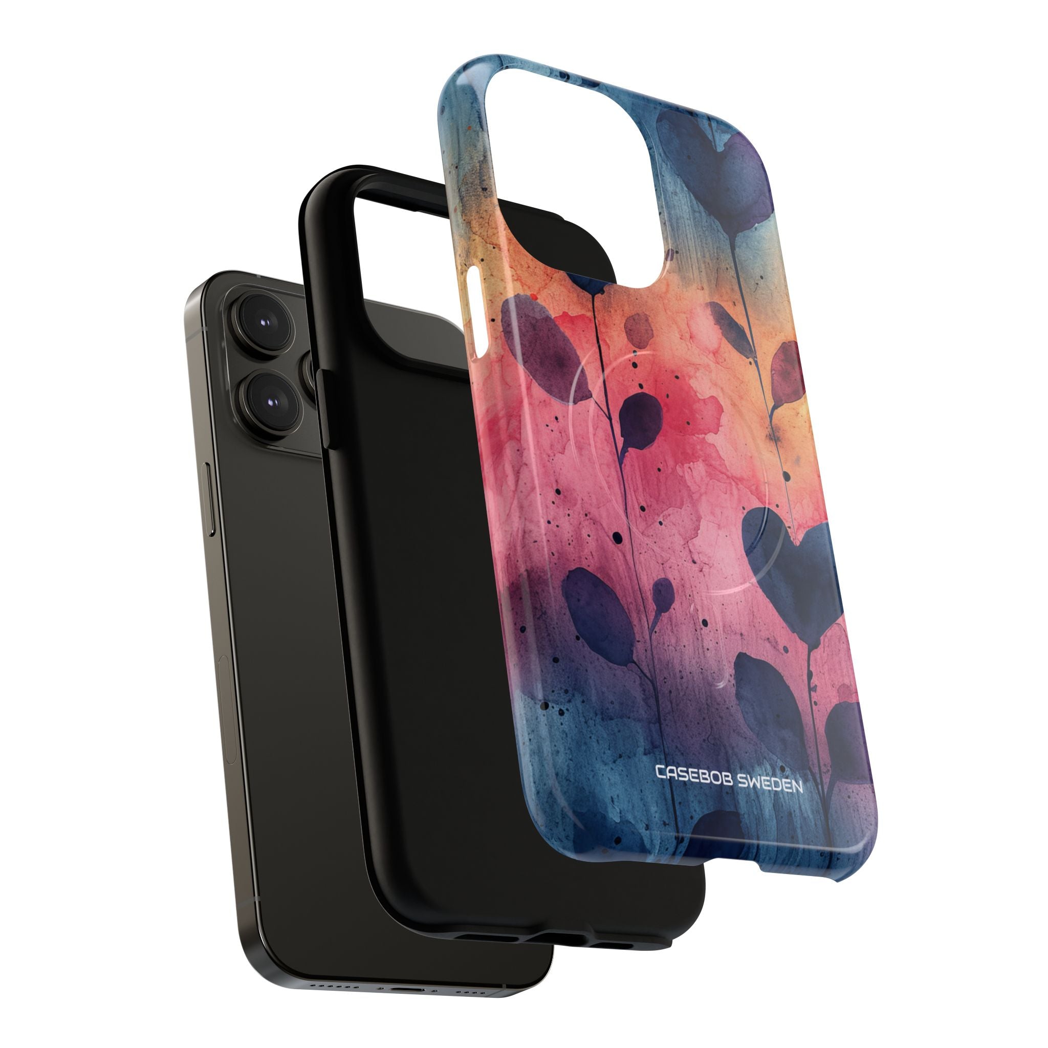 Watercolor Heart Art - Tough + MagSafe® iPhone 14 Phone Case