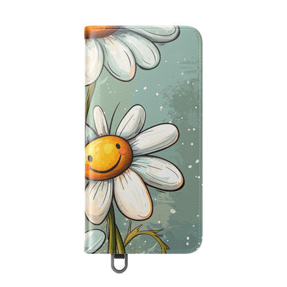 Smiling Daisies Burst - Samsung S25 Case - Wallet