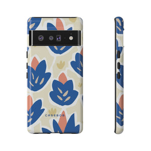 Blue Happy Flower - Protective Phone Case