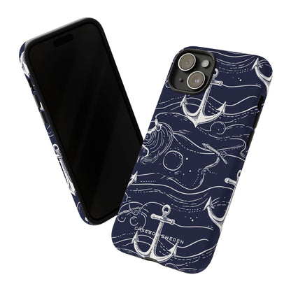 Gradient Anchorflow Waves iPhone 15 - Tough Phone Case