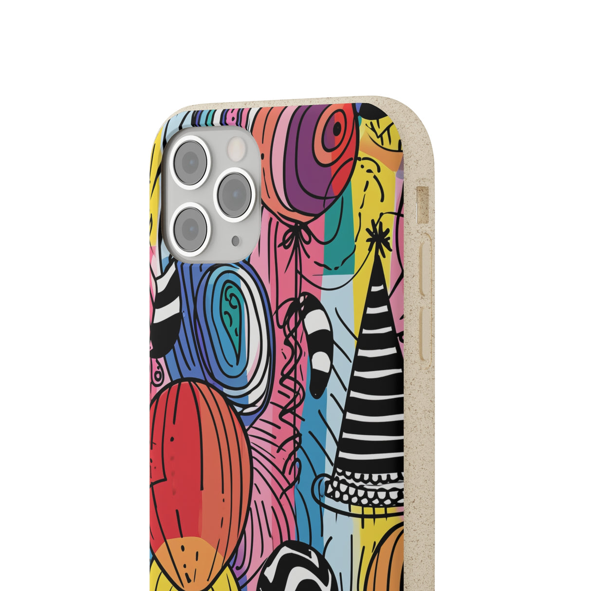 Vibrant Party Whimsy | Biodegradable Phone Case