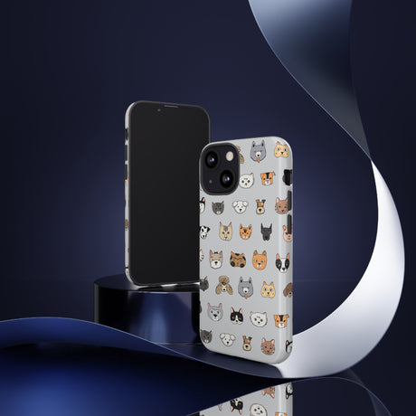 Cats n Dogs Pattern iPhone Case (Protective) Phone Case