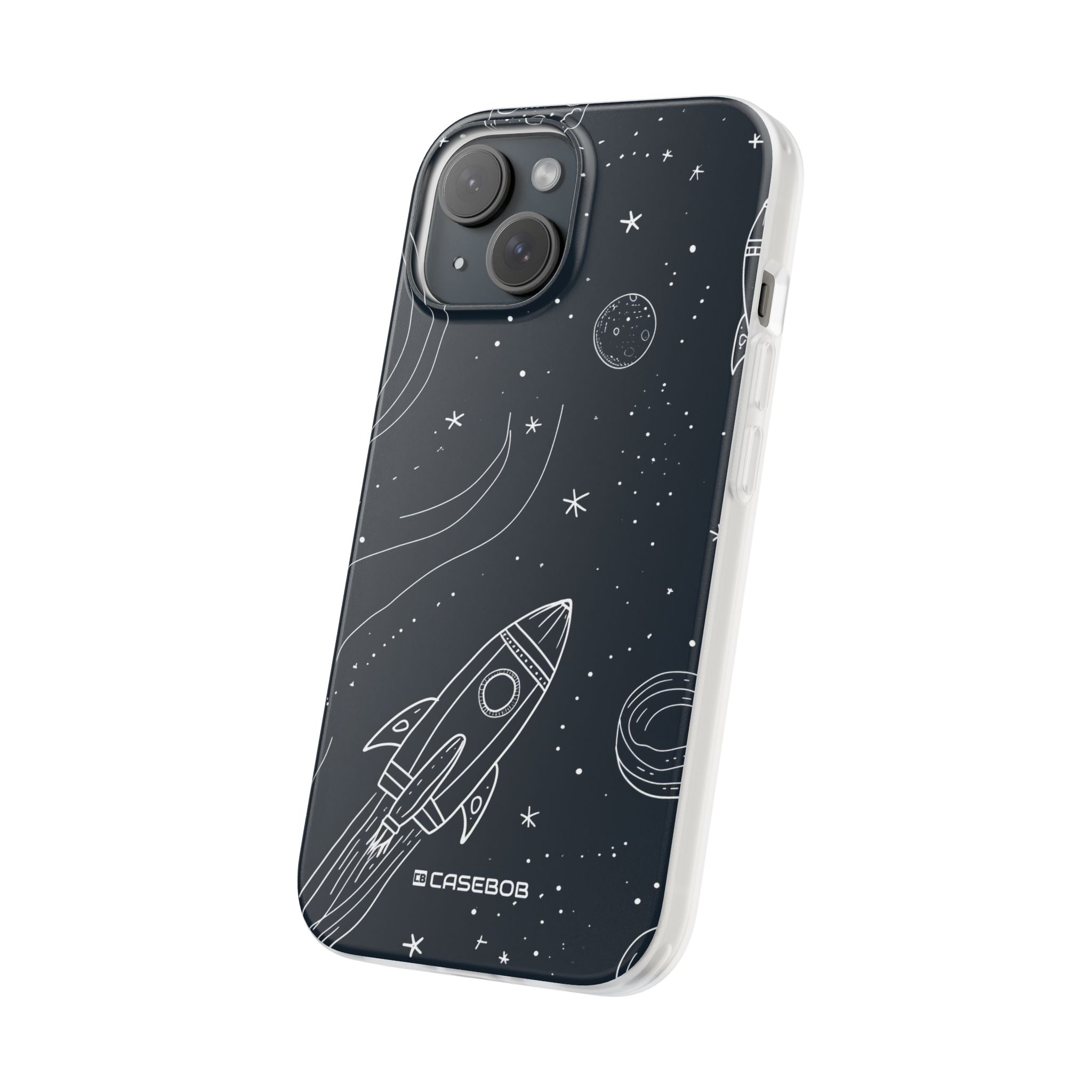 Cosmic Doodle Adventure | Flexible Phone Case for iPhone