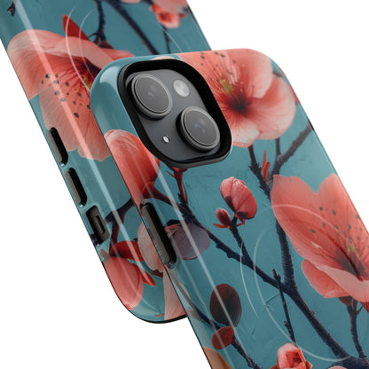 Floral Harmony Burst iPhone 15 | Tough+ Phone Case