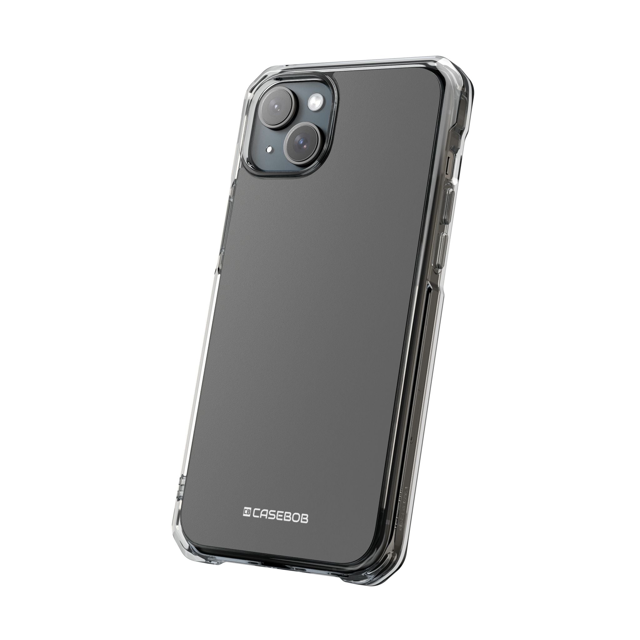 Granite Gray - Clear Impact Case for iPhone