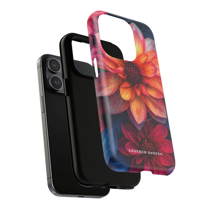 Fiery Bloom Harmony iPhone 15 | Tough+ Phone Case