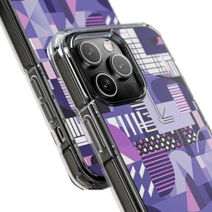 Ultra Violet Design | Handyhülle für iPhone (Clear Impact Case – magnetisch)