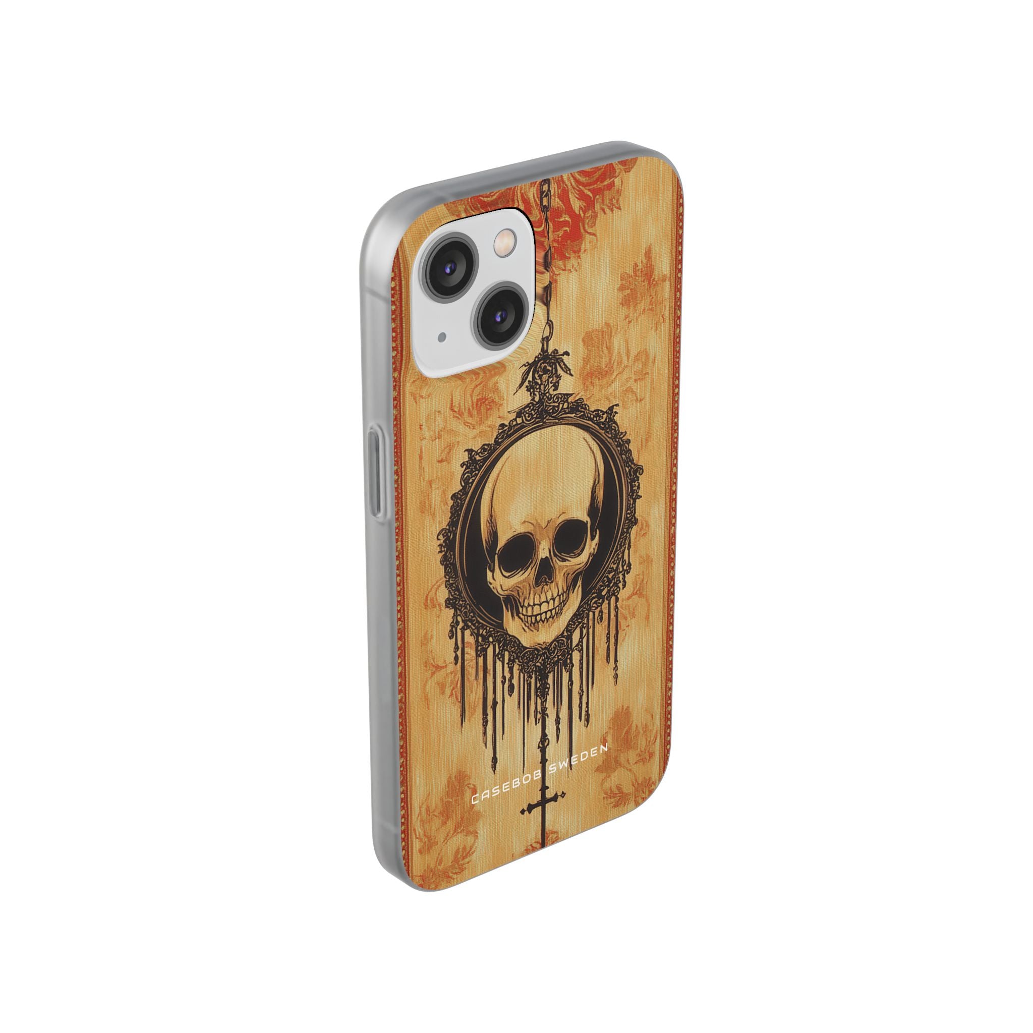 Gothic Skull Elegance iPhone 14 - Flexi Phone Case