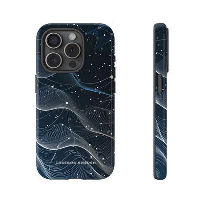 Gradient Neural Waves iPhone 15 - Tough Phone Case