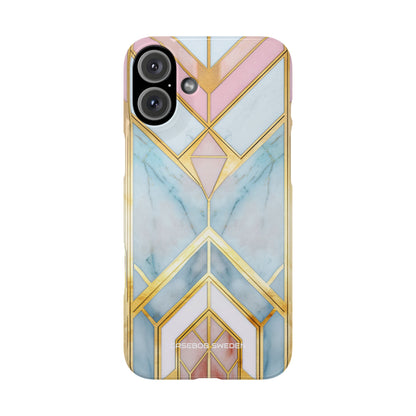 Gold Pink Art Deco - Slim iPhone 16 Phone Case