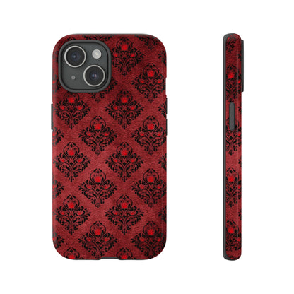 Zimse Gothic Flower iPhone 15 Case - Protective Phone Case