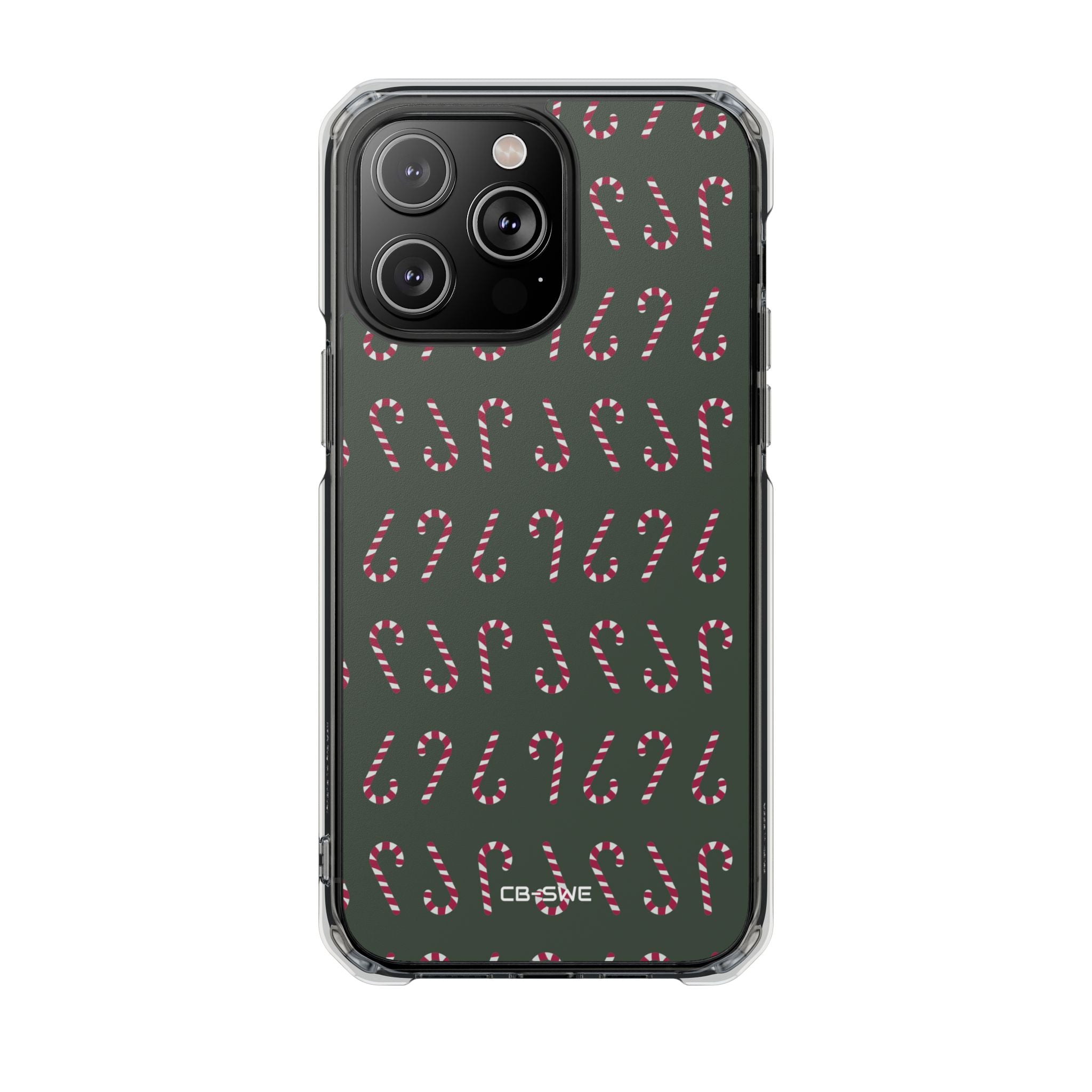 Candy Canes Aligned iPhone Case - Impact