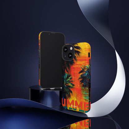 Summer Sunset Palms - iPhone Case