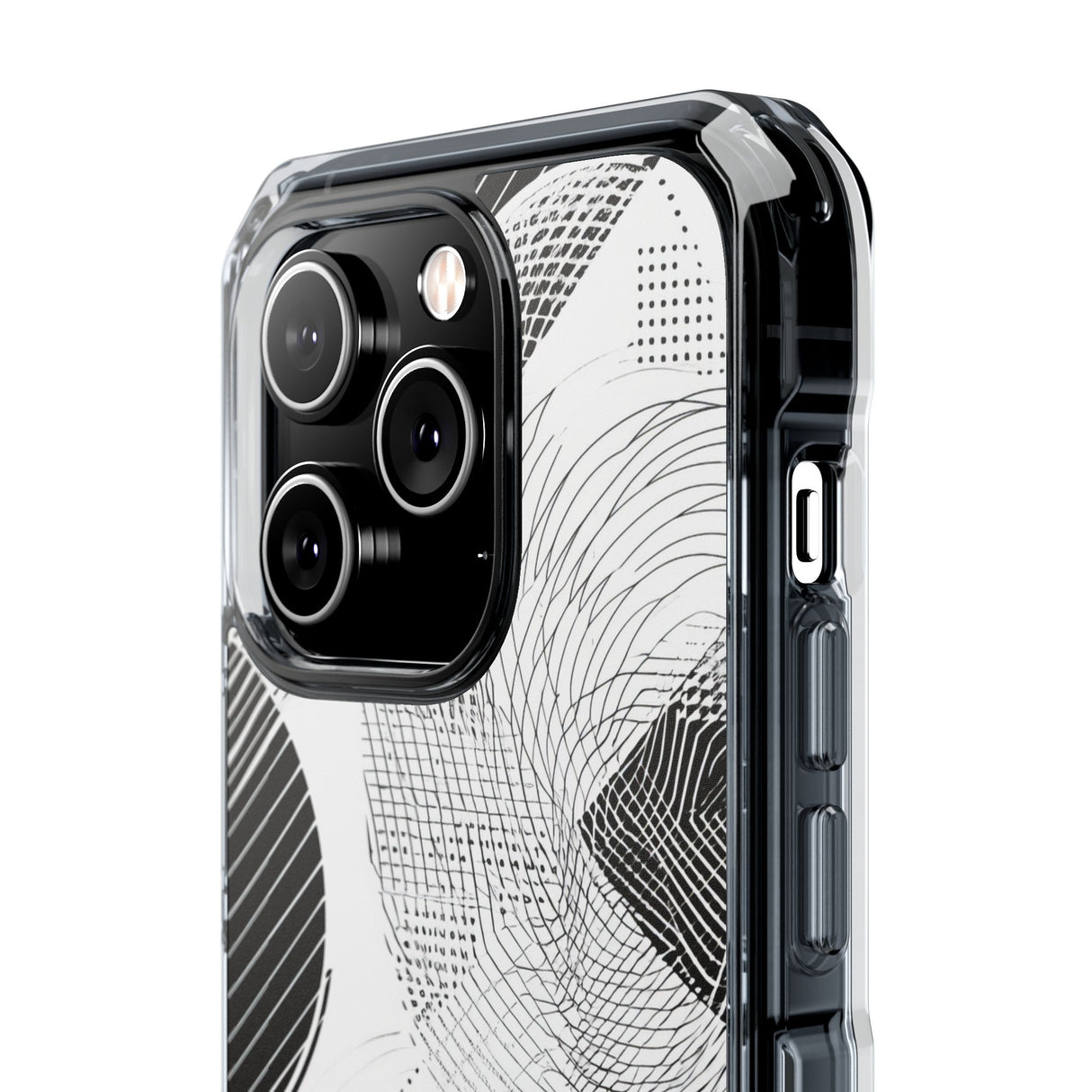 Monochrome Dynamics - Phone Case for iPhone (Clear Impact - Magnetic)