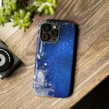 Grunge Blue - Protective Phone Case