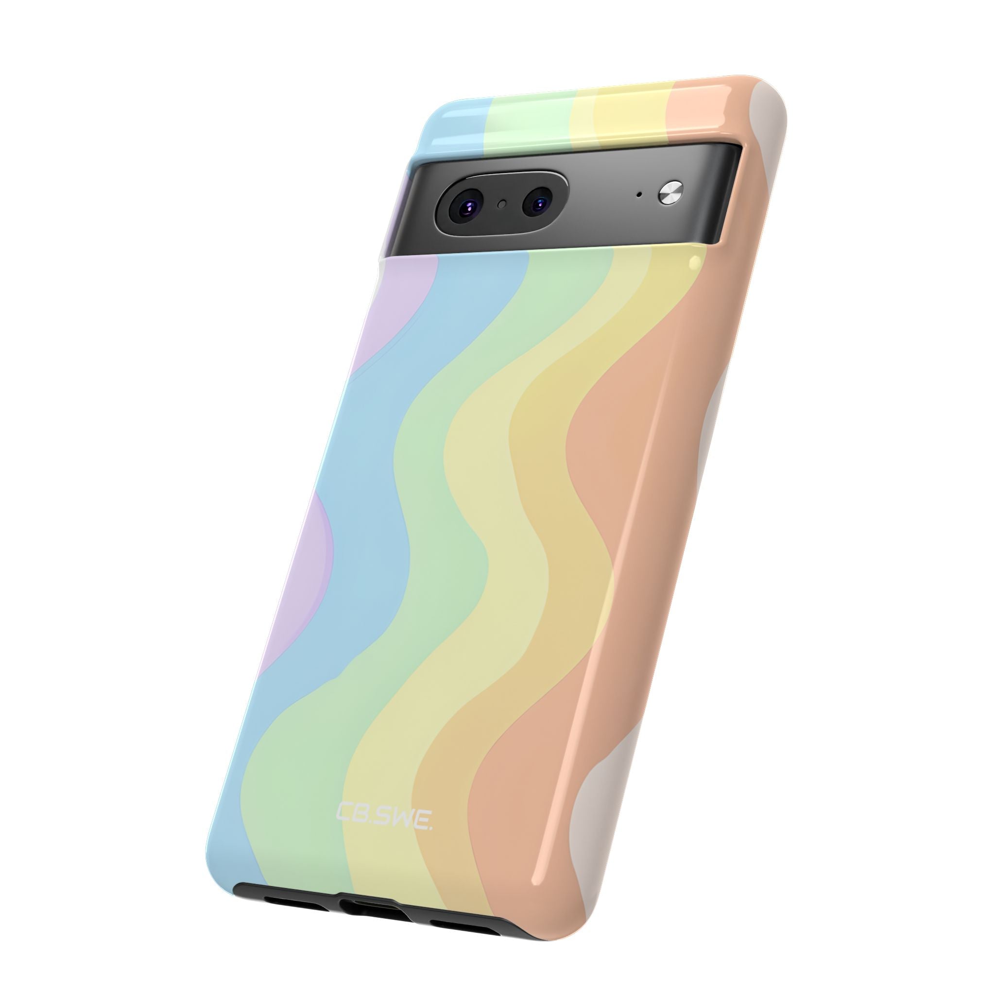 Pastel Wavy Bands Minimalist Google Pixel 7 - Tough