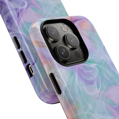 Purple Peach Whirl - Tough + MagSafe® iPhone 14 Phone Case