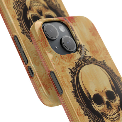 Gothic Skull Elegance iPhone 15 - Slim Phone Case