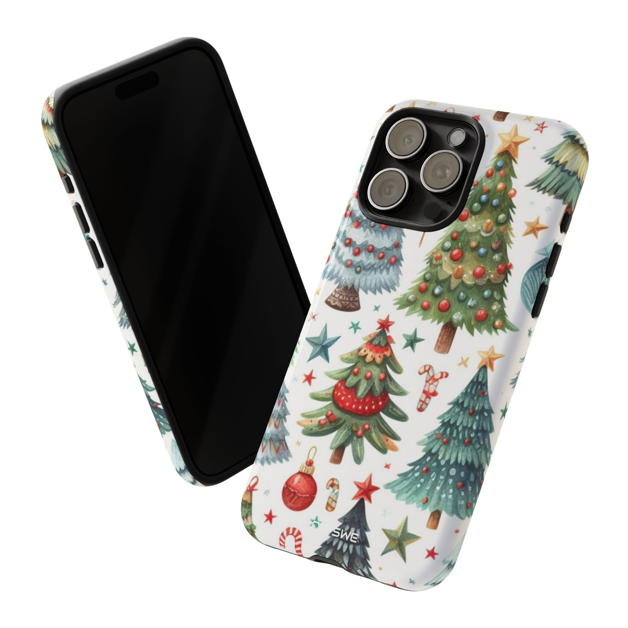 Whimsical Trees Sparkle - iPhone Case