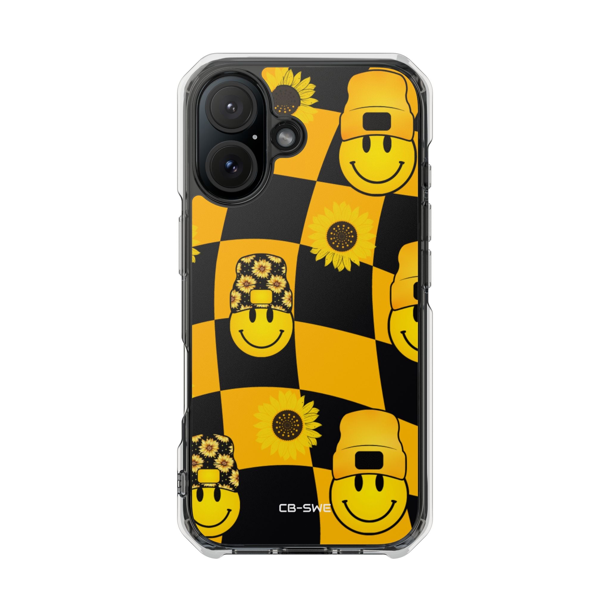 Joyful Checkered Smiles iPhone Case - Impact