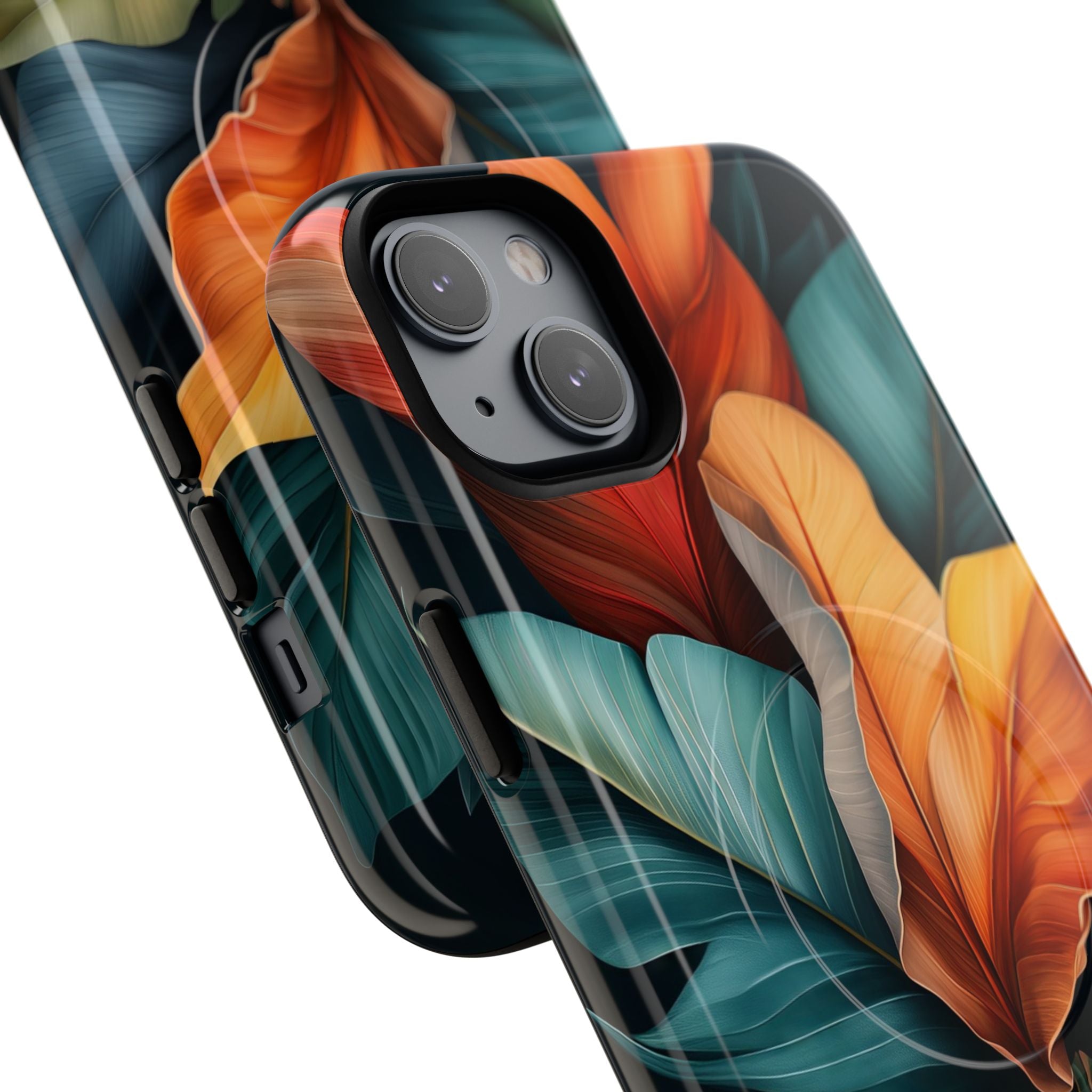 Tropical Leafburst iPhone 14 Plus Case - Tough+