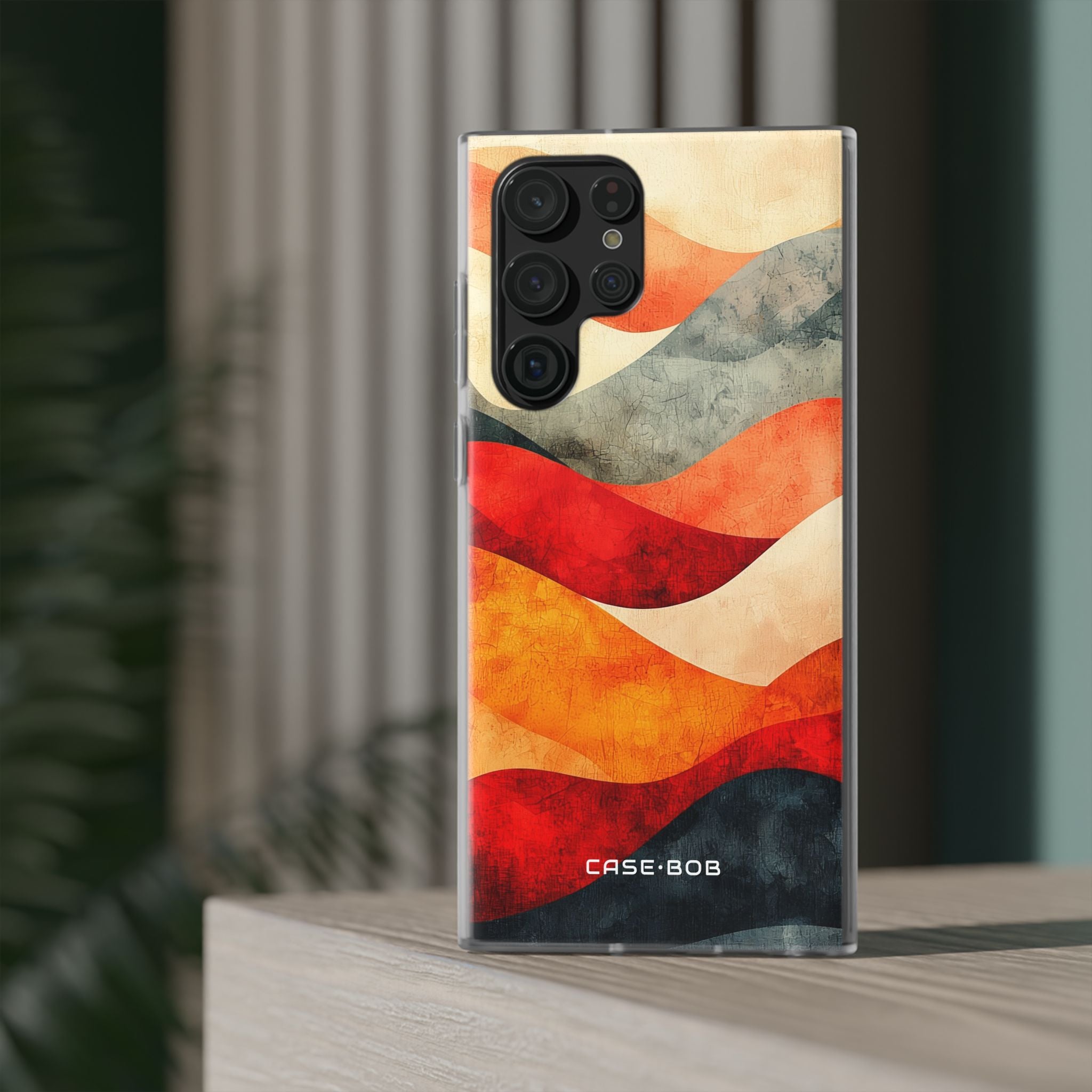 Cracked Wave Sunset Samsung S22 Ultra Case - Soft