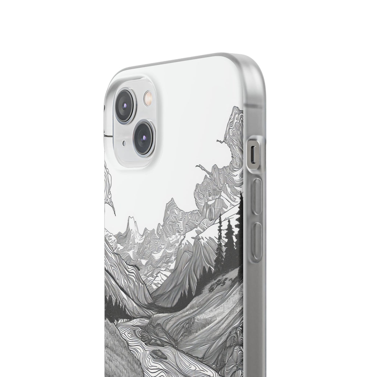 Monochrome Serenity | Flexible Phone Case for iPhone