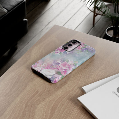 Dreamy Floral Watercolor - Tough Samsung S23 Phone Case