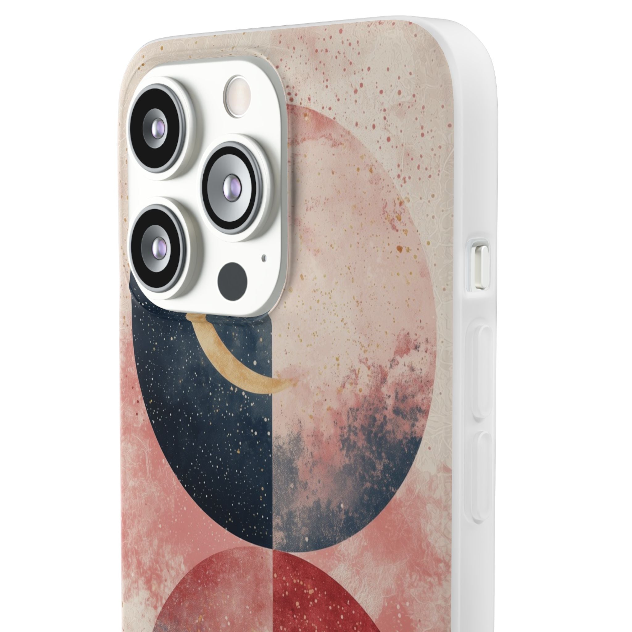 Golden Crescent Circles iPhone 13 Pro - Soft