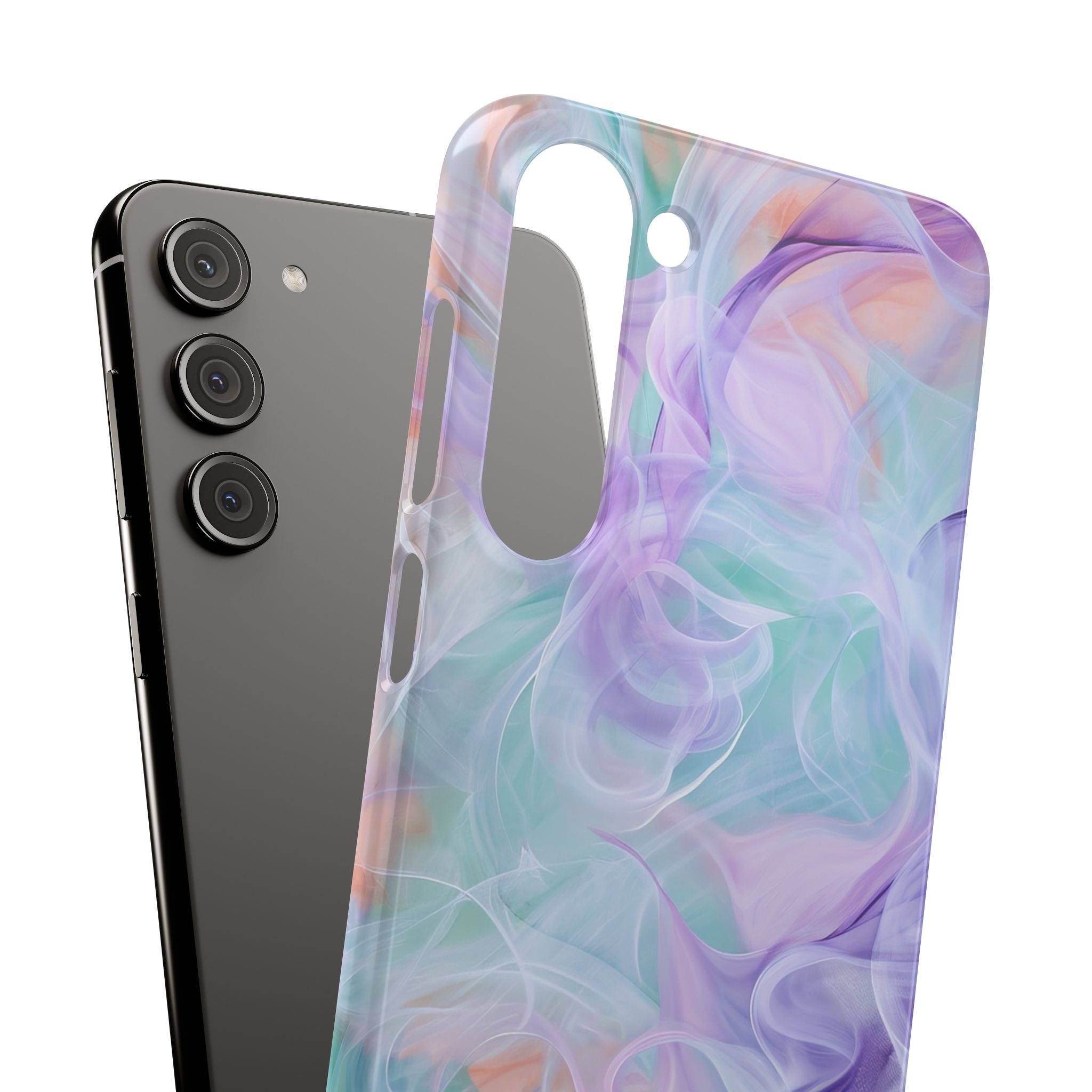 Purple Peach Whirl - Slim Samsung S23 Phone Case