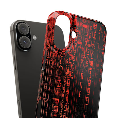 Gradient Cyberflux Network iPhone 16 - Slim Phone Case