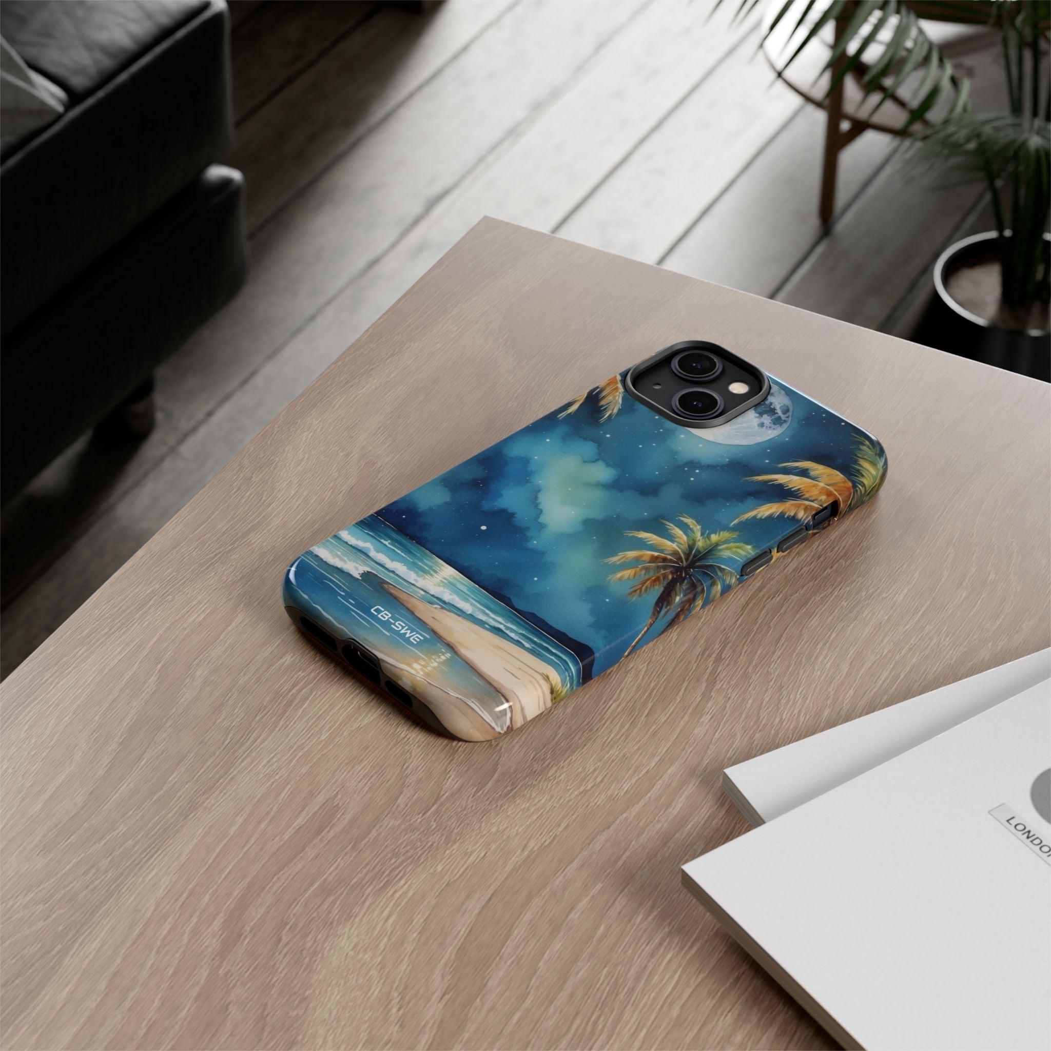 Moonlight Kisses Waves - iPhone Case