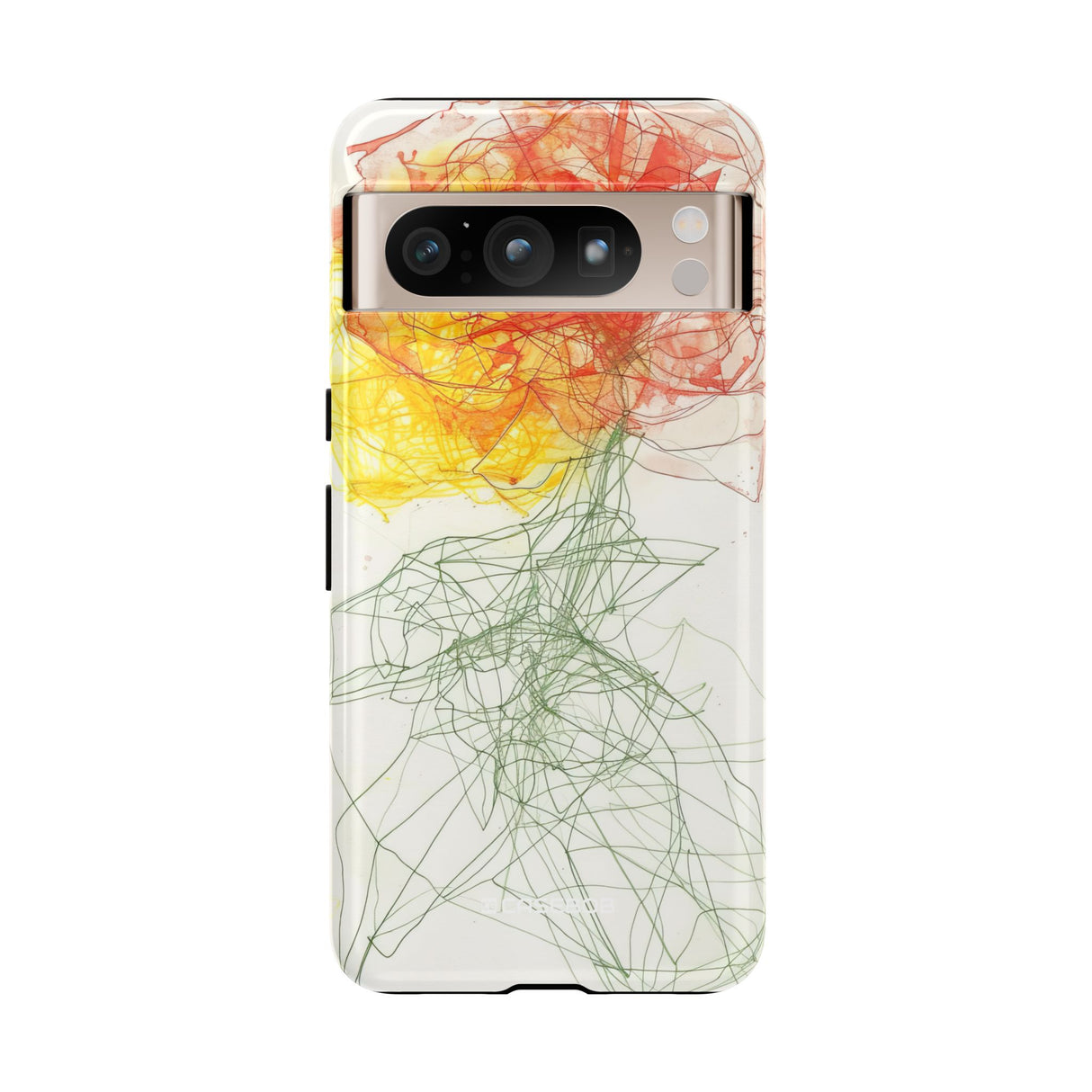 Fiery Blossom | Protective Phone Case for Google Pixel