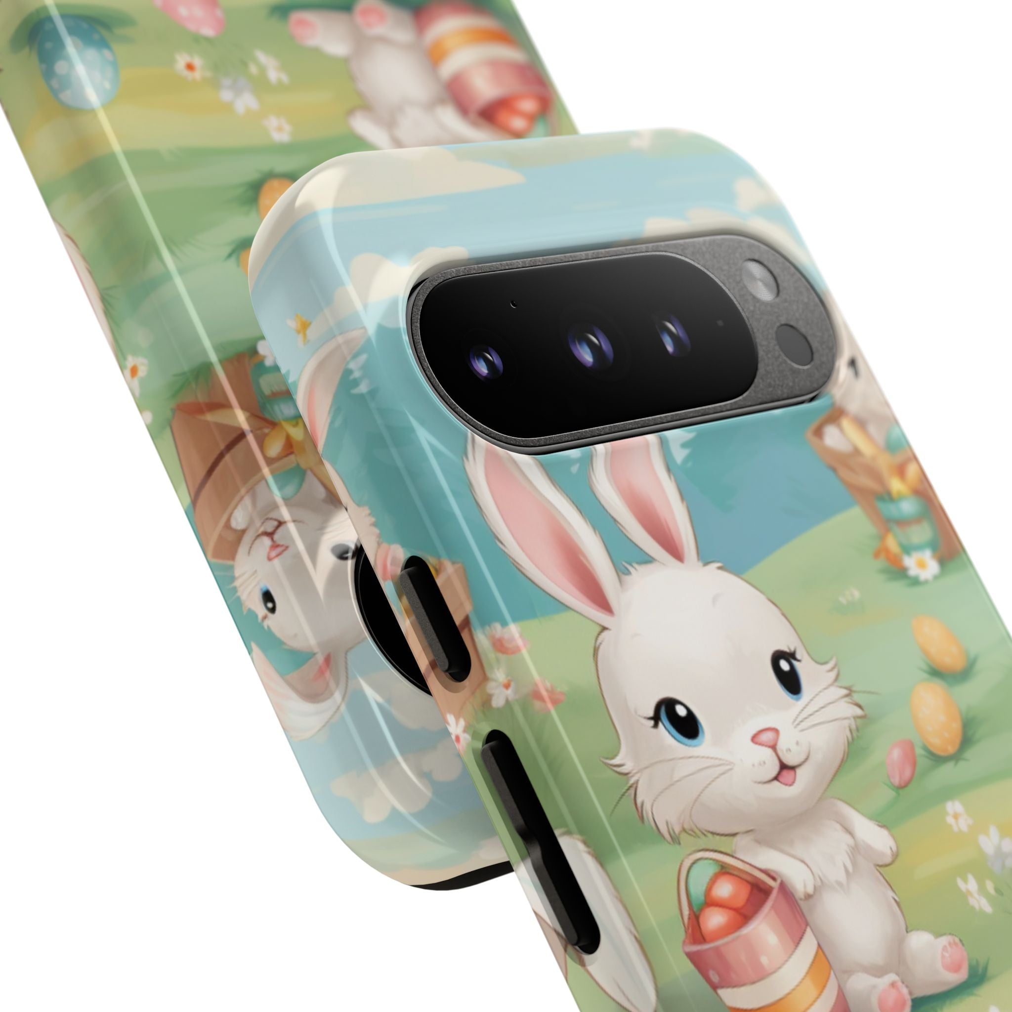 Bunnies Hunt Eggs - Google Pixel Case