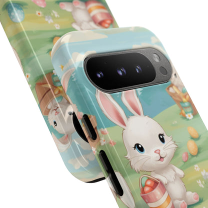 Bunnies Hunt Eggs - Google Pixel Case