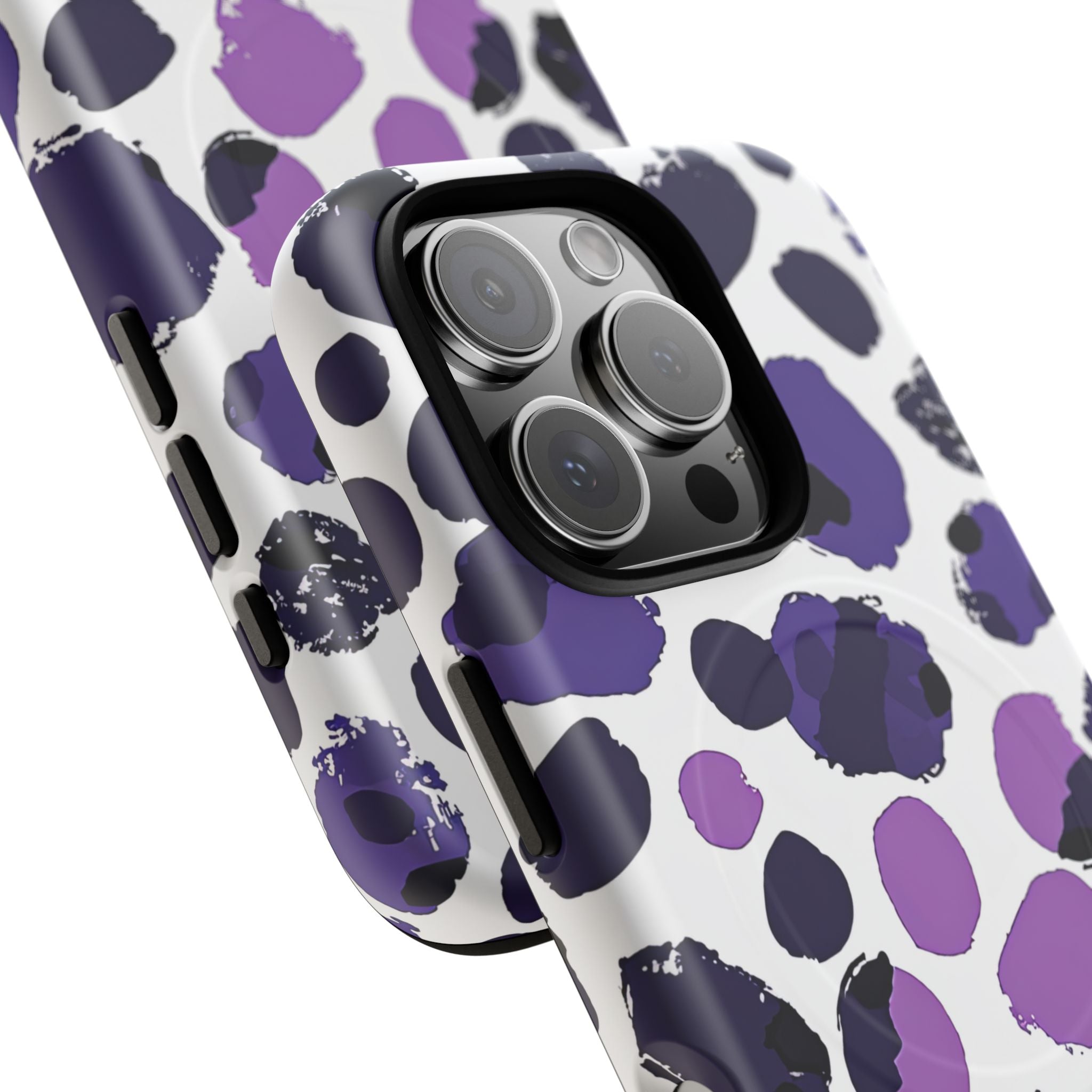 Purple Inkblots iPhone 16 | Tough+ Phone Case