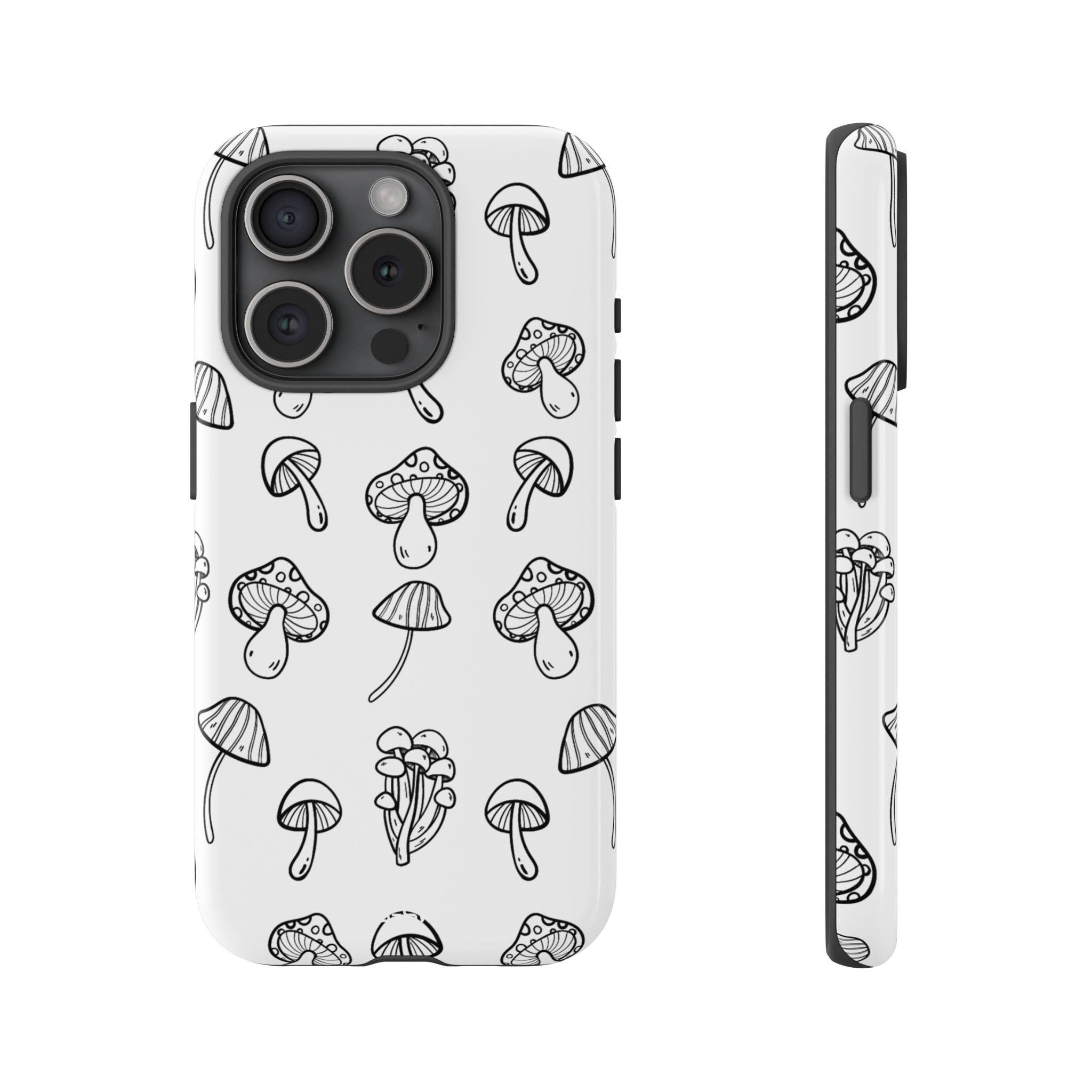 Mushroom Line Play - iPhone Case