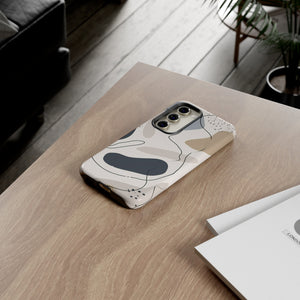 Grey Lines Simplicity - Protective Phone Case