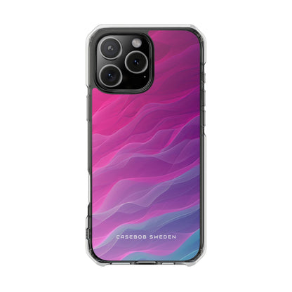 Gradient Oceanflow Waves iPhone 16 - Clear Impact Phone Case